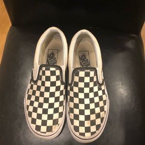Vans checkered slip on sneakers